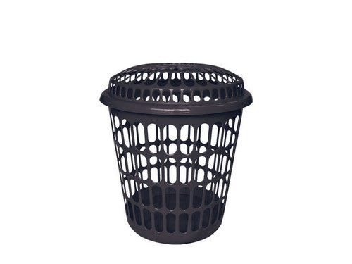 CESTA DE ROPA REDONDA GRANDE CON TAPA PREMIUM