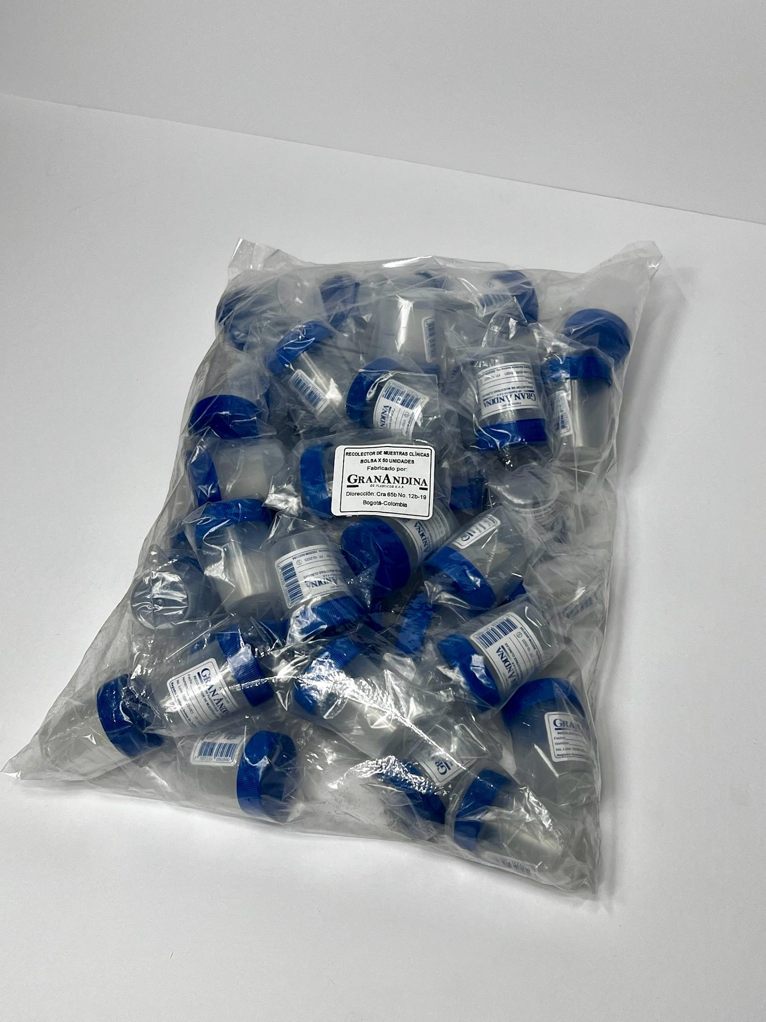 RECOLECTOR MUESTRA DE ORINA ( DISPLAY X 50 UND)