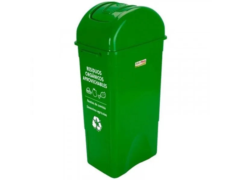 PAPELERA TIPO VAIVEN CUADRADA 55 LITROS (CODIGO:130432 - 130435) COLORES