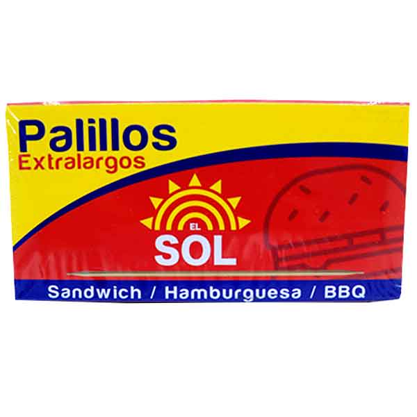 palillo de hamburguesa (paquete x 125 unds)    (caja x 200 paquetes)