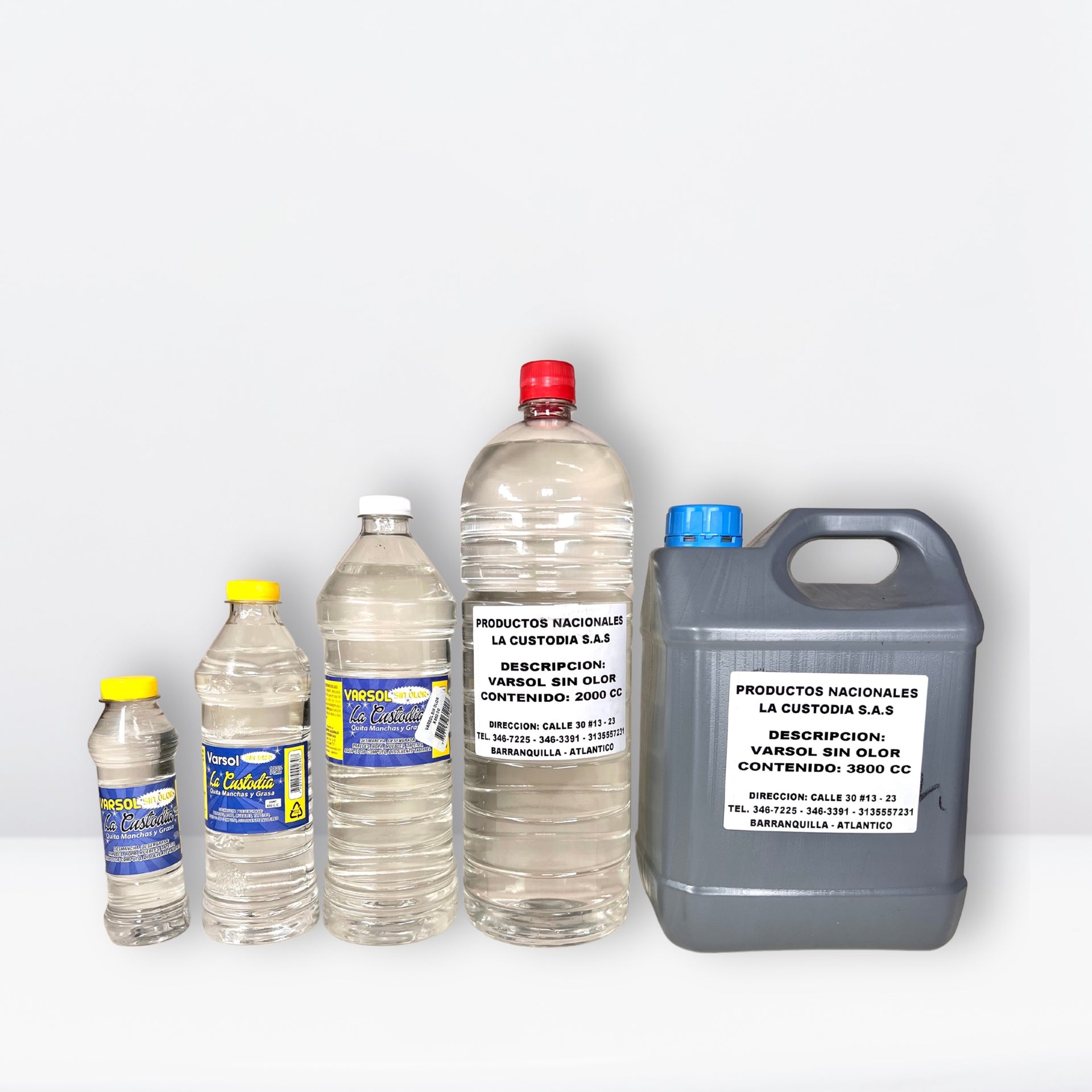 VARSOL SIN OLOR X 3.800 CC (GALON) (CAJA X 4 UNDS)