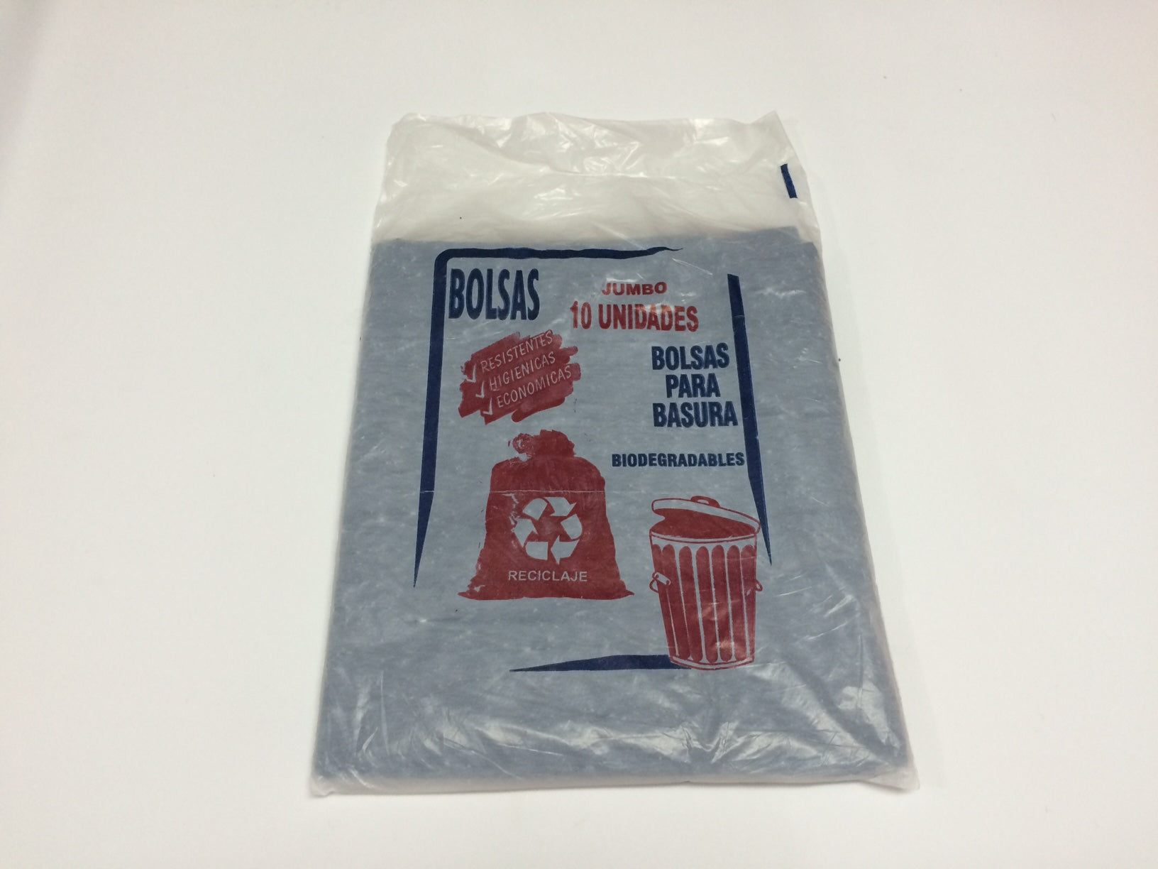 BOLSA DE BASURA JUMBO (26 X 35 X 0.90) (TRADICIONAL) PAQUETE X 10 UNDS