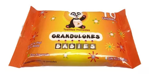 TOALLITAS HUMEDAS GRANDULONES (PAQUETE X 24 UNDS)