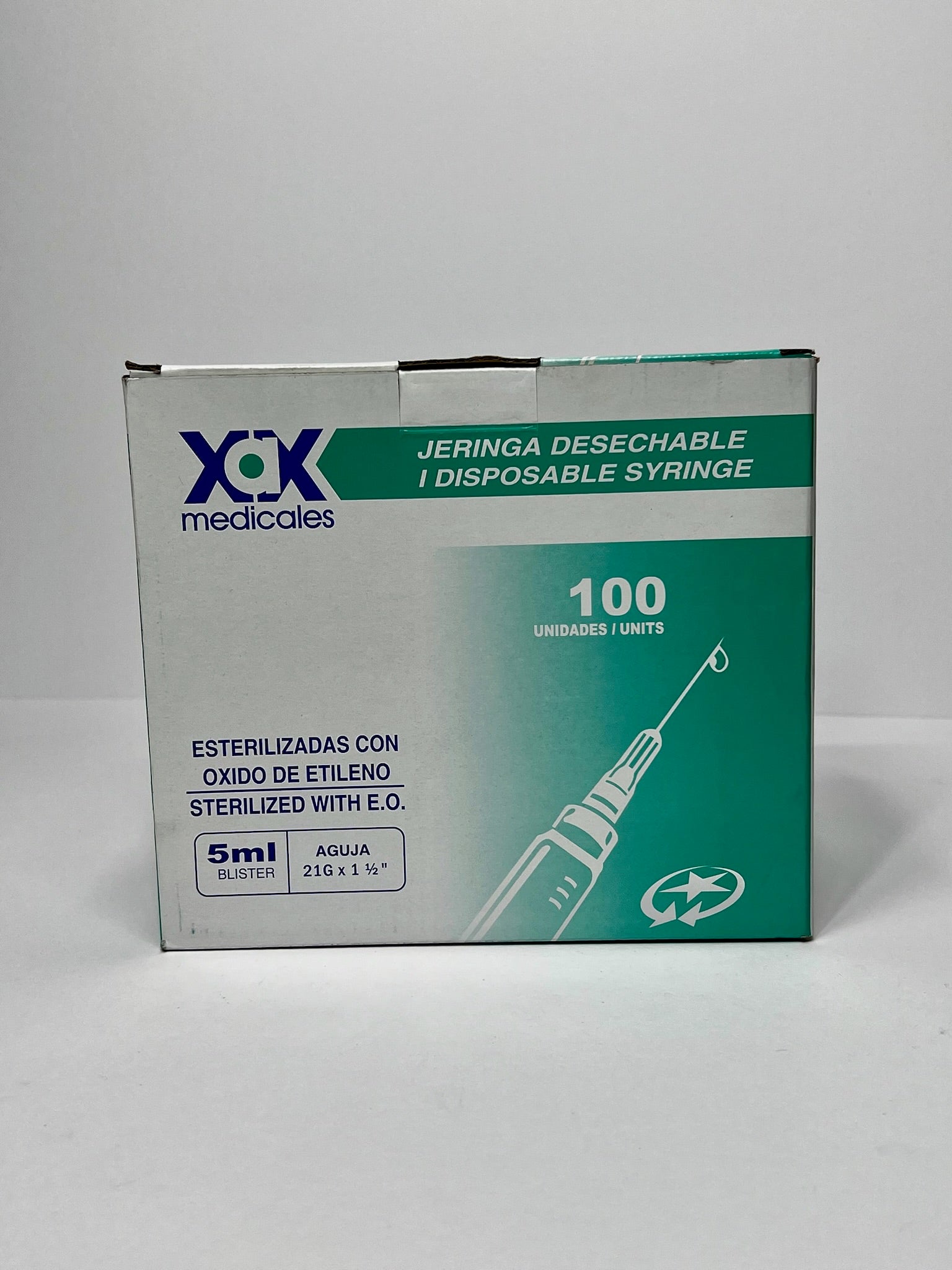 JERINGA BLISTER DE 5 ML (X 100 UNDS)