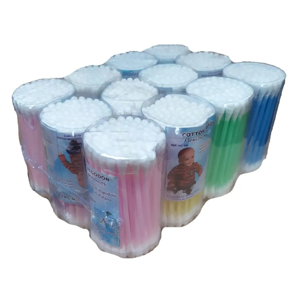 COPITO DE ALGODÓN ECONOMICO (DISPLAY X 12 UNDS)